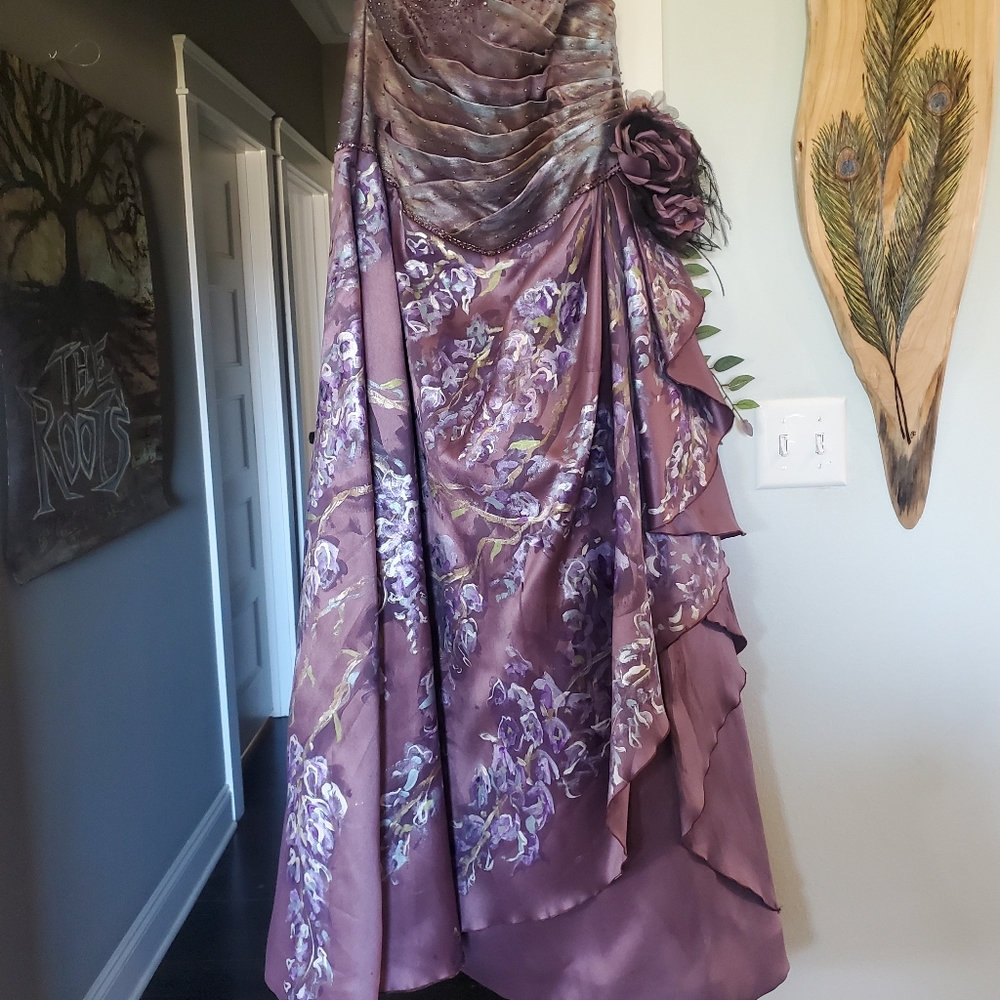 Jovani hand painted gown